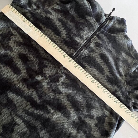 Avalanche Camo Fleece Quarter Zip Jacket Long Sleeve Casual Men's Medium - Picture 8 of 9
